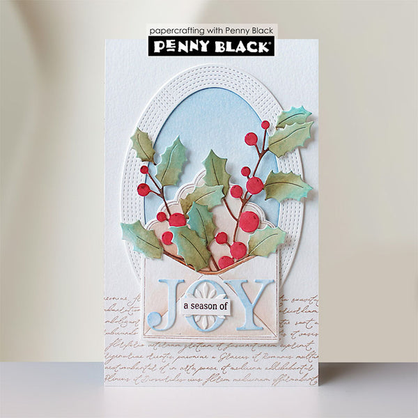 Penny Black Dies Stitched Ellipse Frame