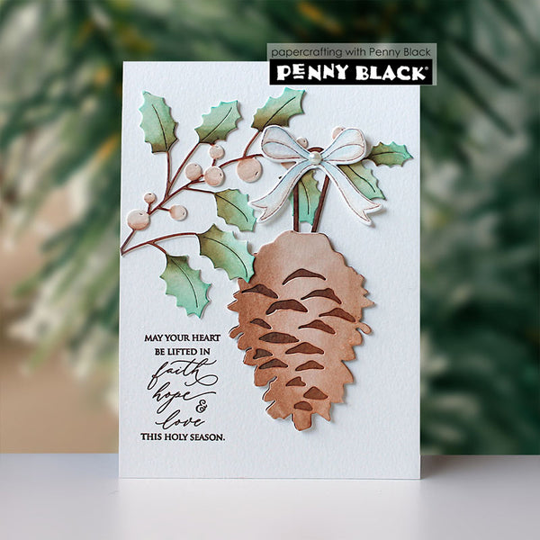 Penny Black Dies Pinecone Pendant