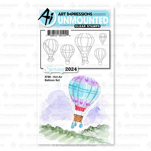 Art Impressions Clear Stamps Hot Air Balloon