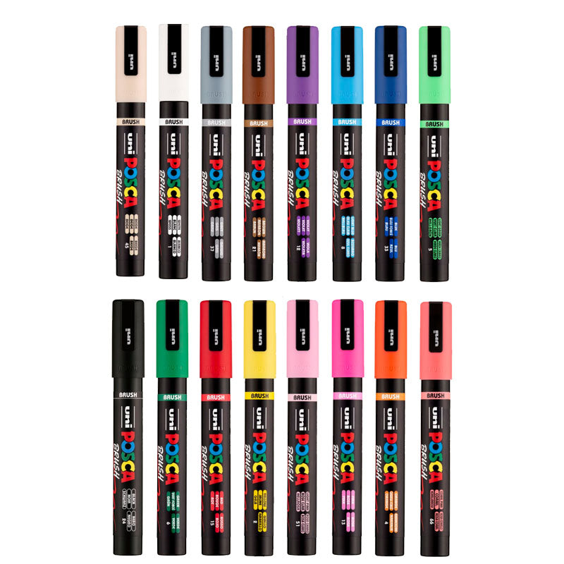 POSCA Marker PC-5BR 16pc Assorted