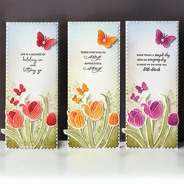 Penny Black Embossing Folder Tulip Trio