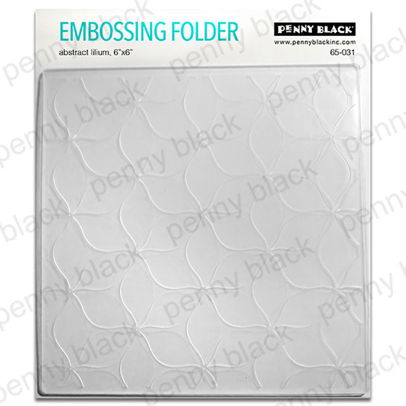 Penny Black Embossing Folder Abstract Lilium