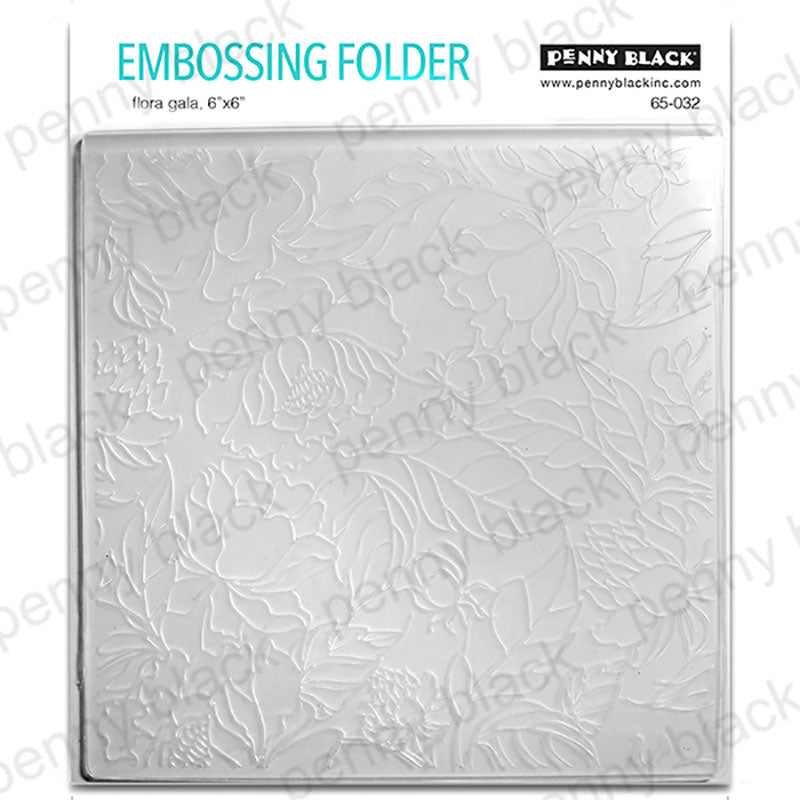 Penny Black Embossing Folder Flora Gala