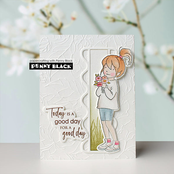 Penny Black Embossing Folder Flora Gala