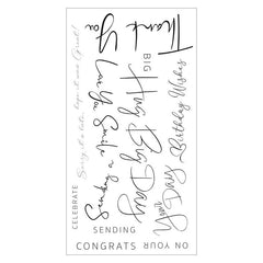 Sizzix Clear Stamps Daily Sentiments #2
