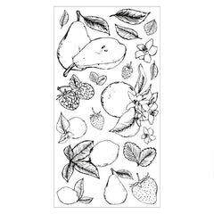 Sizzix Clear Stamps Botanical Fruit