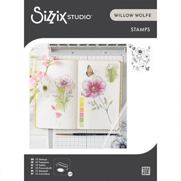 Sizzix Clear Stamps Cosmos And Butterflies