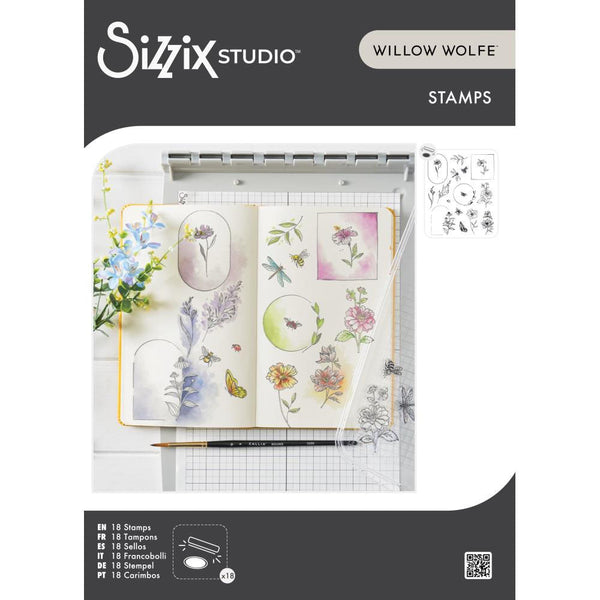 Sizzix Clear Stamps Floral Frames And Mini Flowers
