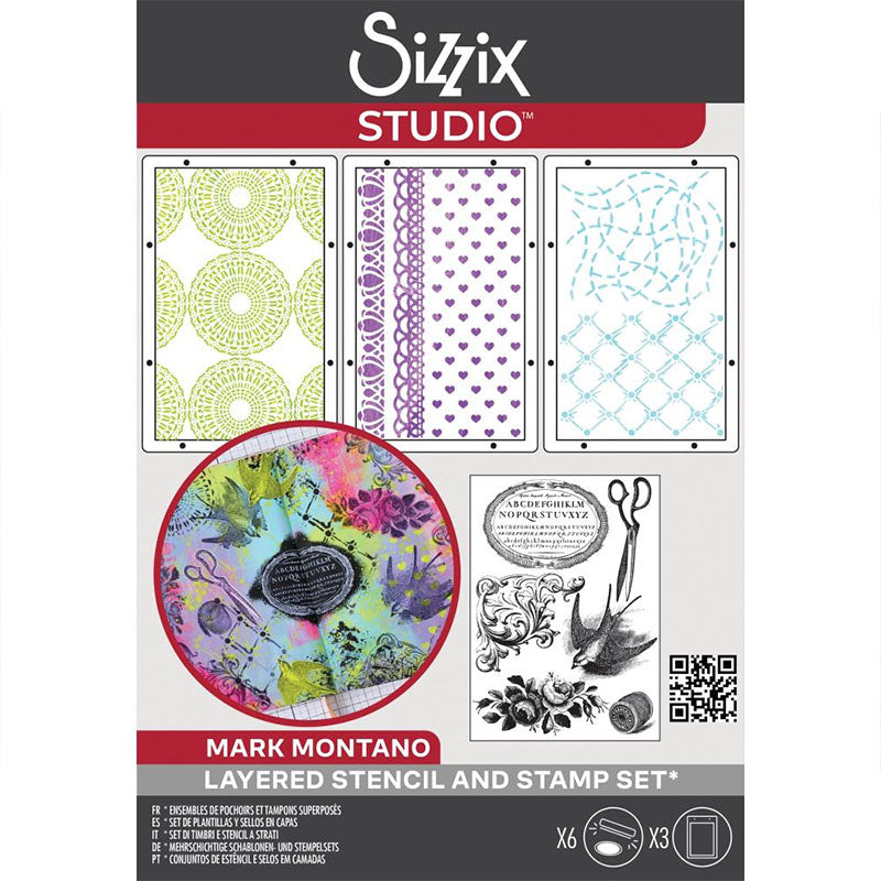 Sizzix Stamps & Stencils Stitches