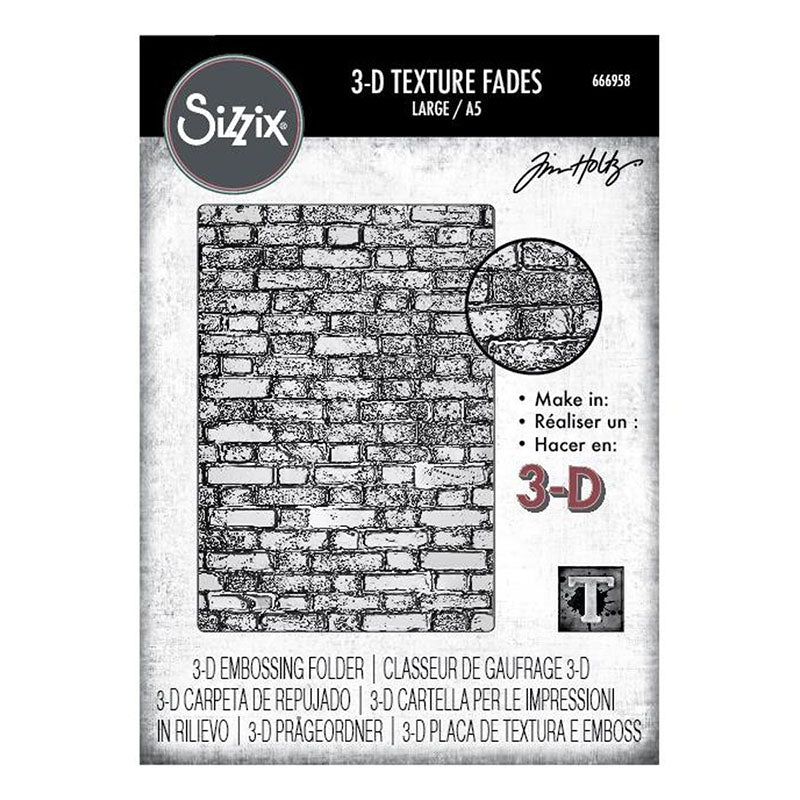 Sizzix Embossing Folder Brickwork