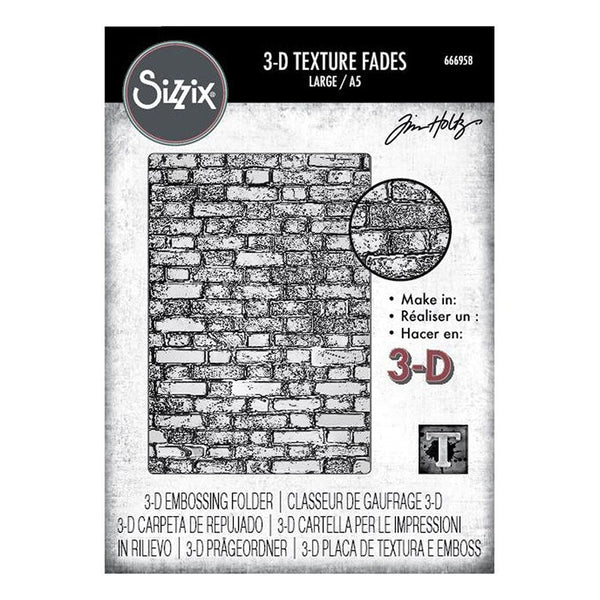 Sizzix Embossing Folder Brickwork