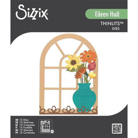 Sizzix Dies Windowsill Flowers And Vase