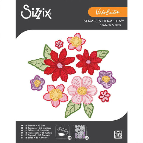 Sizzix Clear Stamps Floral Layers