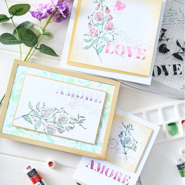 Sizzix Clear Stamps Love Letters