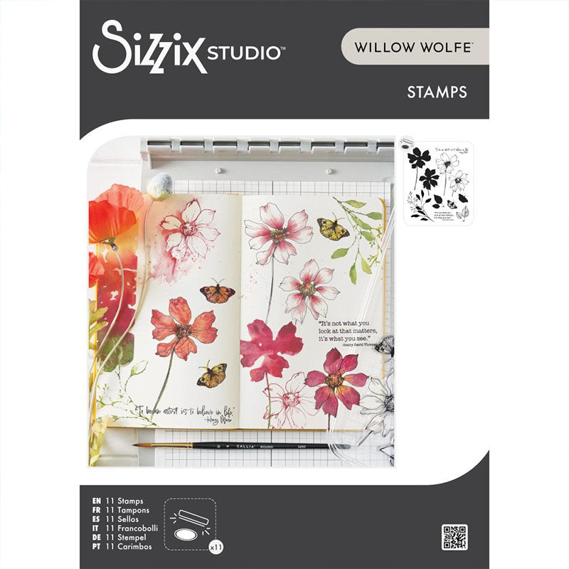 Sizzix Clear Stamps Wild Blooms
