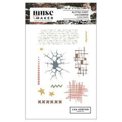 Lisa Horton Clear Stamps Blotted Script