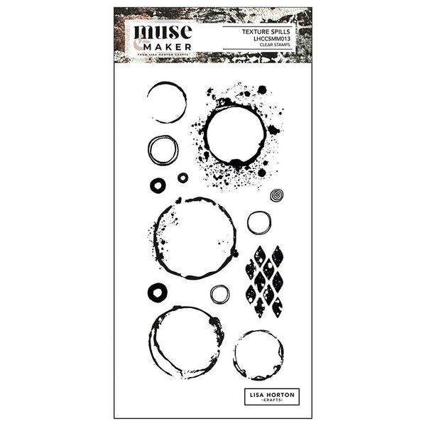 Lisa Horton Clear Stamps Texture Spills