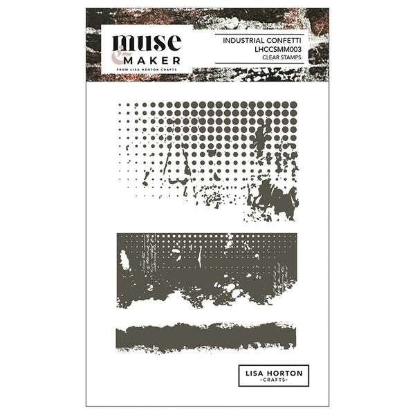 Lisa Horton Clear Stamps Industrial Confetti