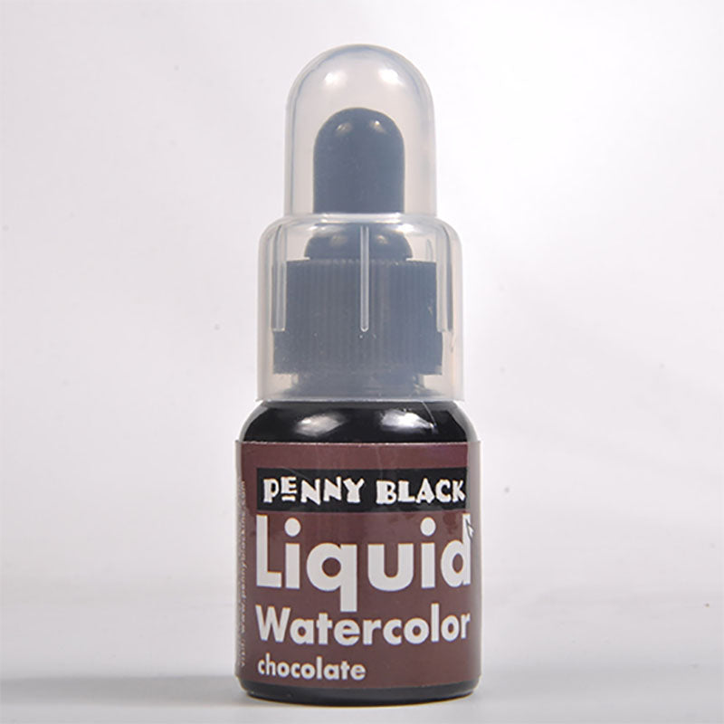 Penny Black Liquid Watercolor Ink Chocolate