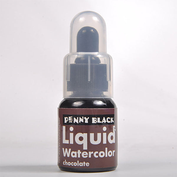 Penny Black Liquid Watercolor Ink Chocolate