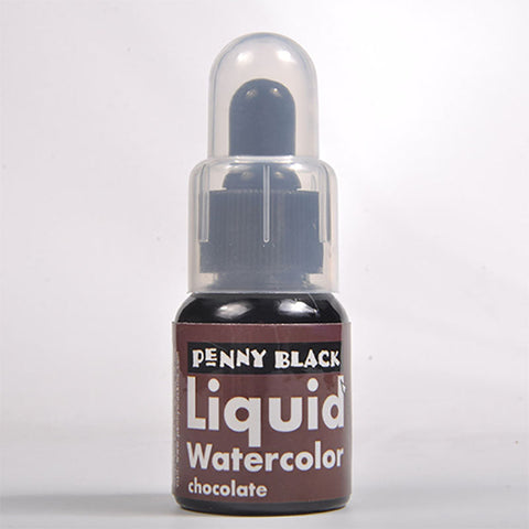 Penny Black Liquid Watercolor Ink Chocolate