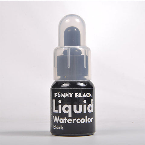 Penny Black Liquid Watercolor Ink Black Liquid