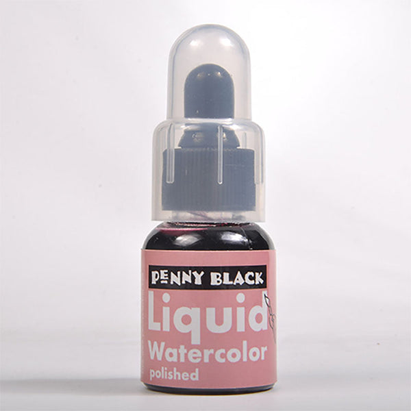 Penny Black Liquid Watercolor Ink Polished