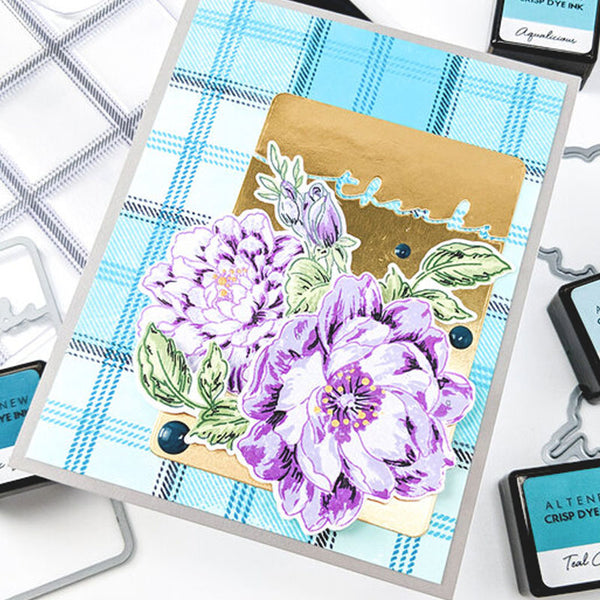Altenew Clear Stamps Tartan