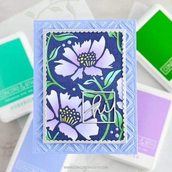 Concord & 9th Clear Stamps Aubrey Blooms Background