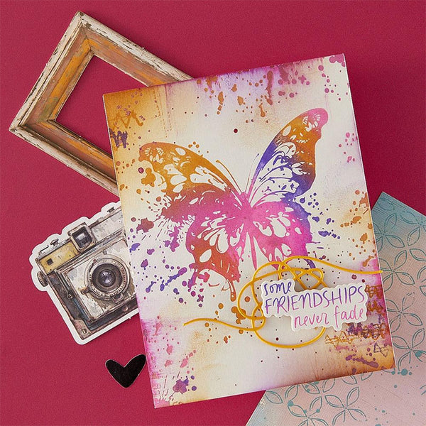Spellbinders Press Plates Butterfly Splatter