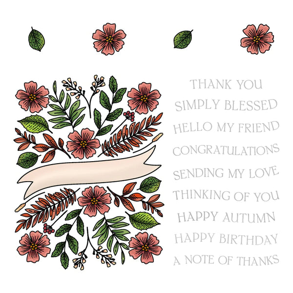 Honey Bee Clear Stamps Bountiful Banner