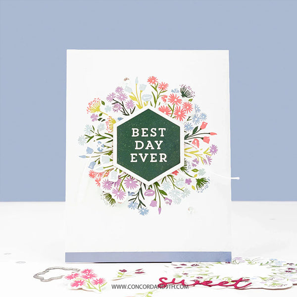 Concord & 9th Clear Stamps Bouquet Turnabout