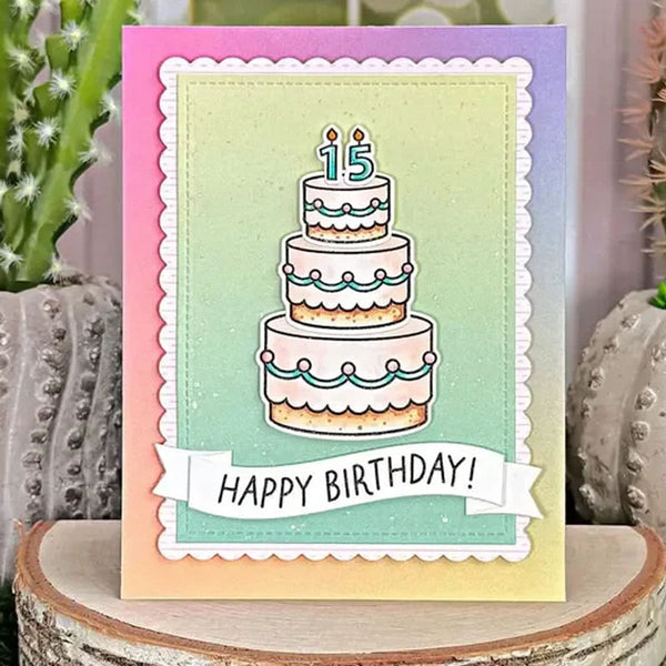 Lawn Fawn Clear Stamps Cake It Easy