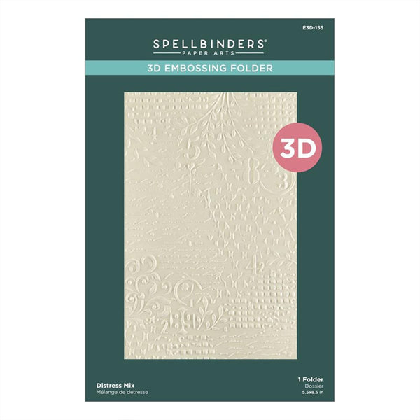 Spellbinders Embossing Folder Distress Mix
