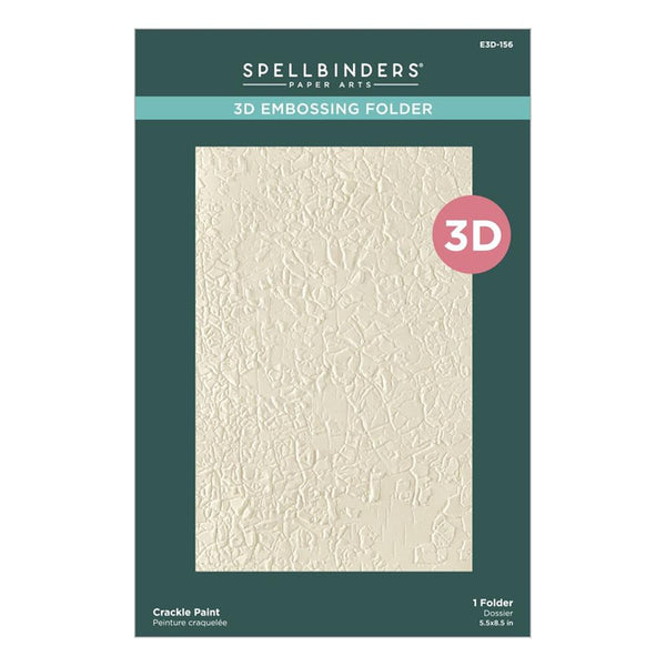 Spellbinders Embossing Folder Crackle Paint