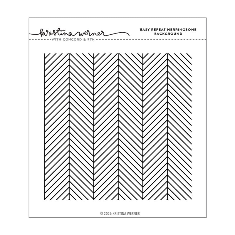 Concord & 9th Cling Stamps Easy Repeat Herringbone