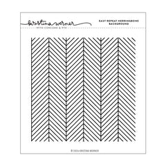 Concord & 9th Cling Stamps Easy Repeat Herringbone