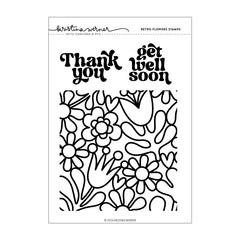 Concord & 9th Clear Stamps Retro Flowers