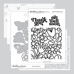 Concord & 9th 3pc Retro Flowers