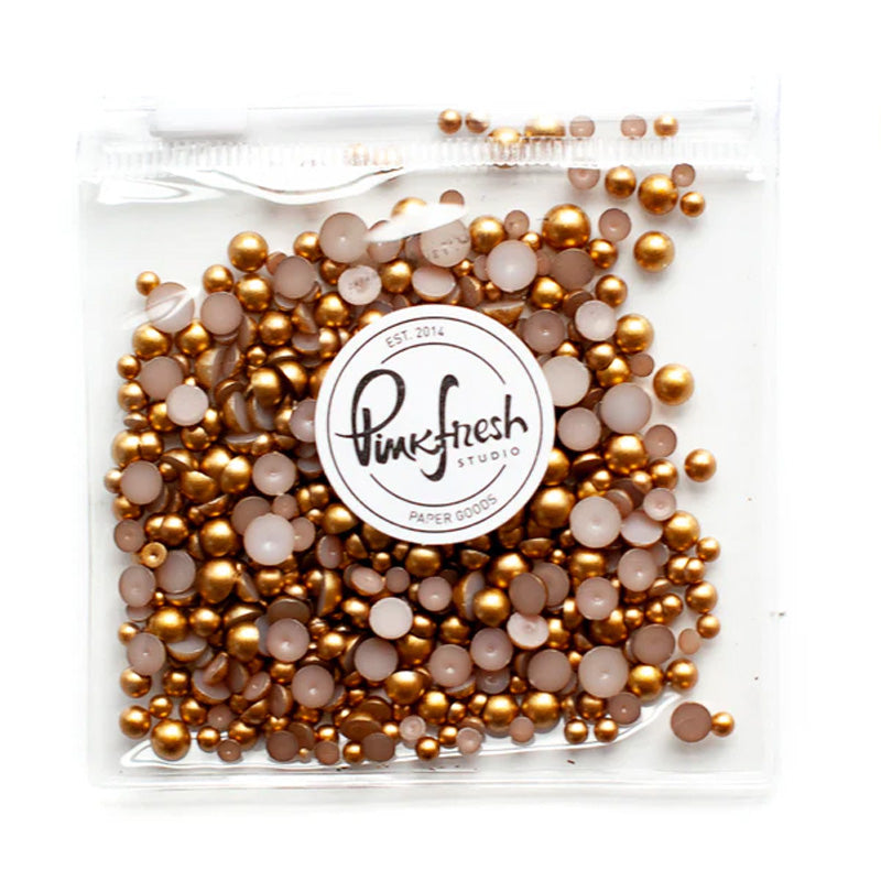 Pinkfresh Studio Metallic Beads Matte Gold