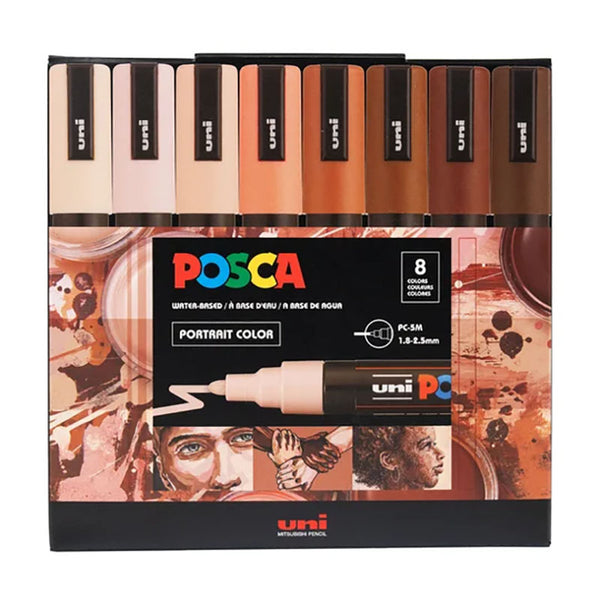 POSCA Marker PC-5M 8pc Portrait