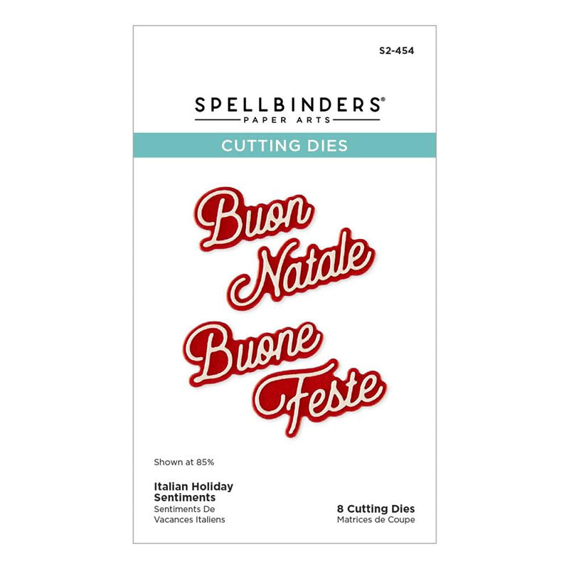 Spellbinders Dies International Holiday Sentiments Italy