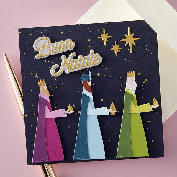 Spellbinders Dies International Holiday Sentiments Italy