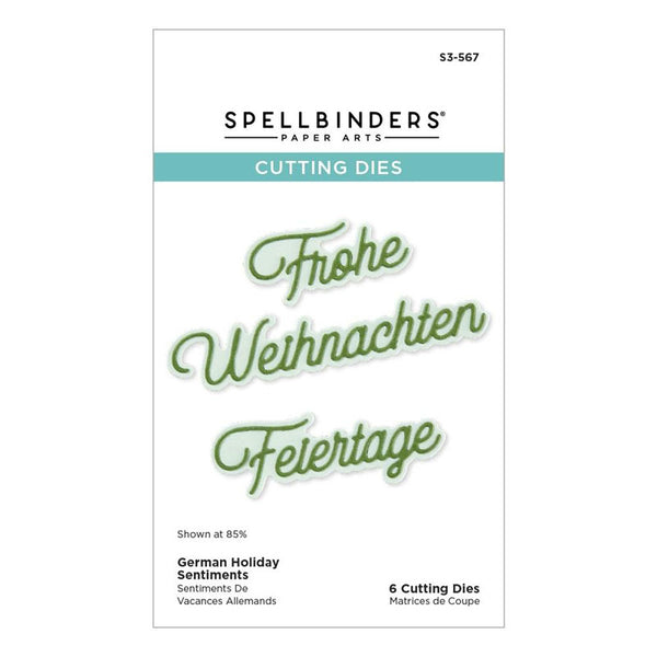 Spellbinders Dies International Holiday Sentiments German