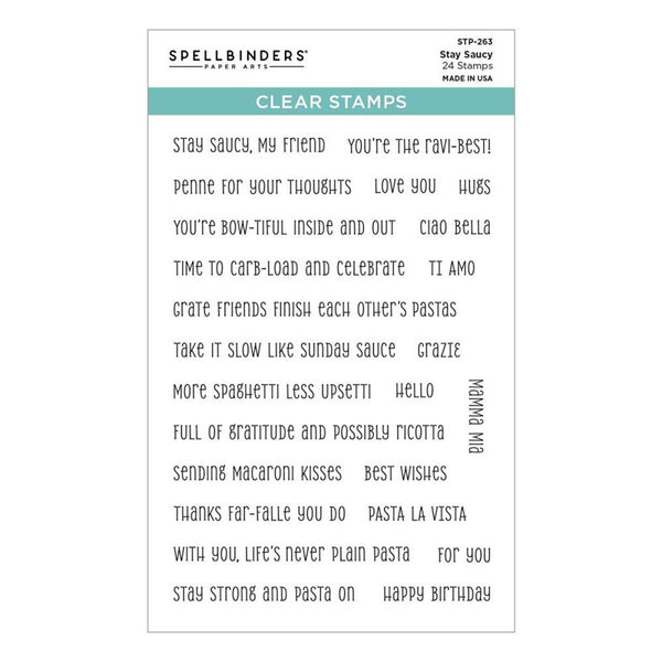 Spellbinders Clear Stamps Stay Saucy