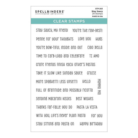 Spellbinders Clear Stamps Stay Saucy