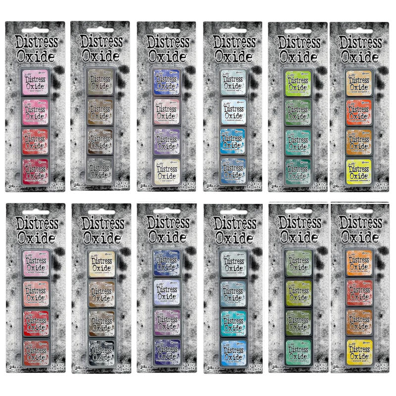 Tim Holtz Distress Mini Oxide Pad 12pc Kit 1-12