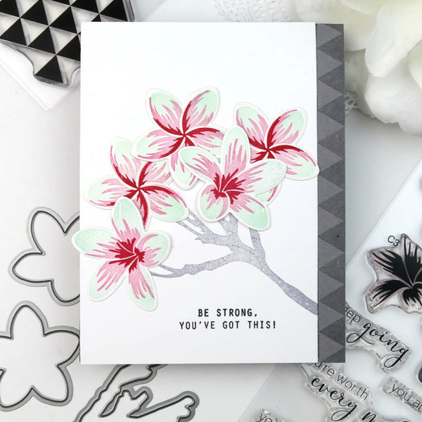 Altenew Stencil Playful Plumeria