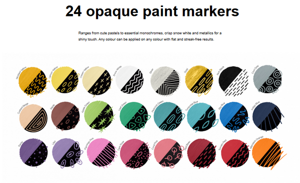 COPIC Acrea Marker 24pc Assorted