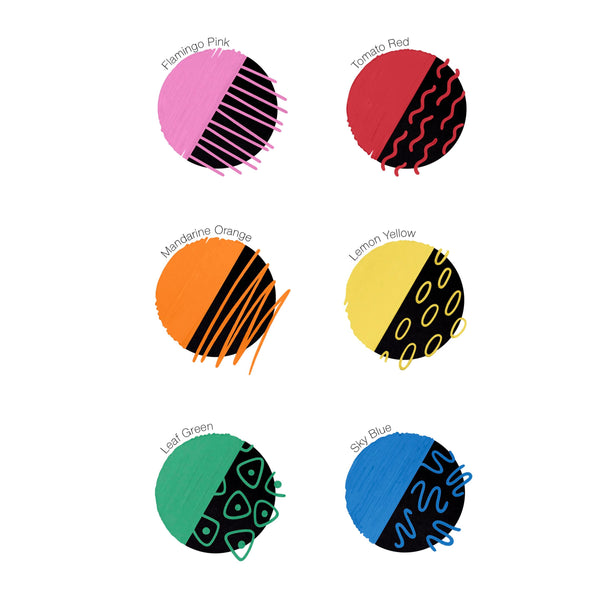 COPIC Acrea Marker 6pc Vivid